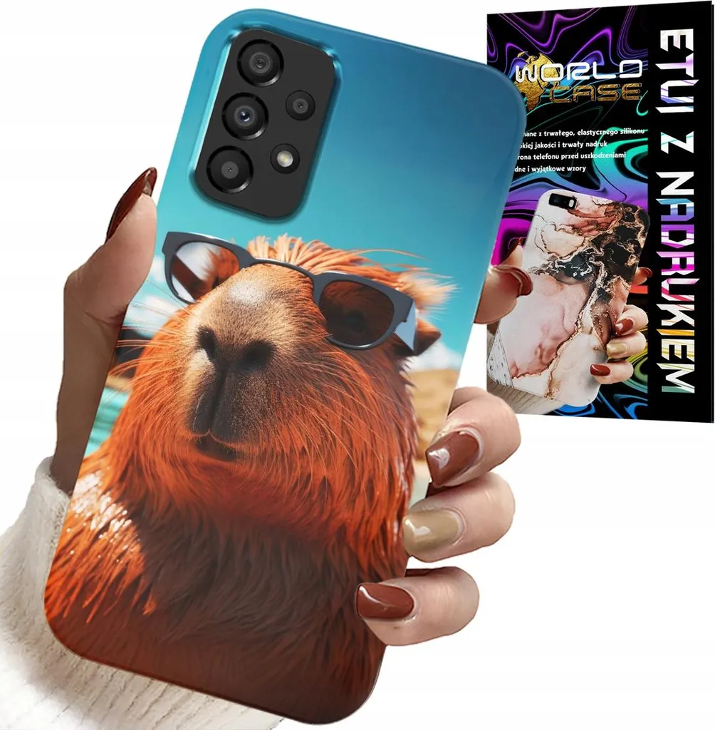Custodia Samsung A23 5G Sweet Capybara | Un Tocco di Natura e Vetro
