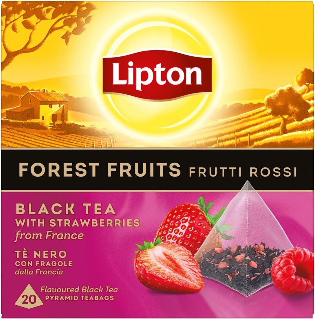 Lipton - Specialità nera - "Frutti di bosco" - 20 piramidi Immagine del prodotto 