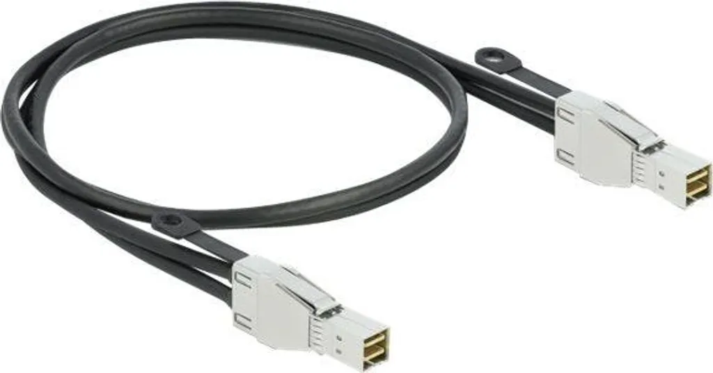 Câble Delock PCI Express Mini SAS HD SFF-8674 vers SFF-8674 1m 12 Gb/s