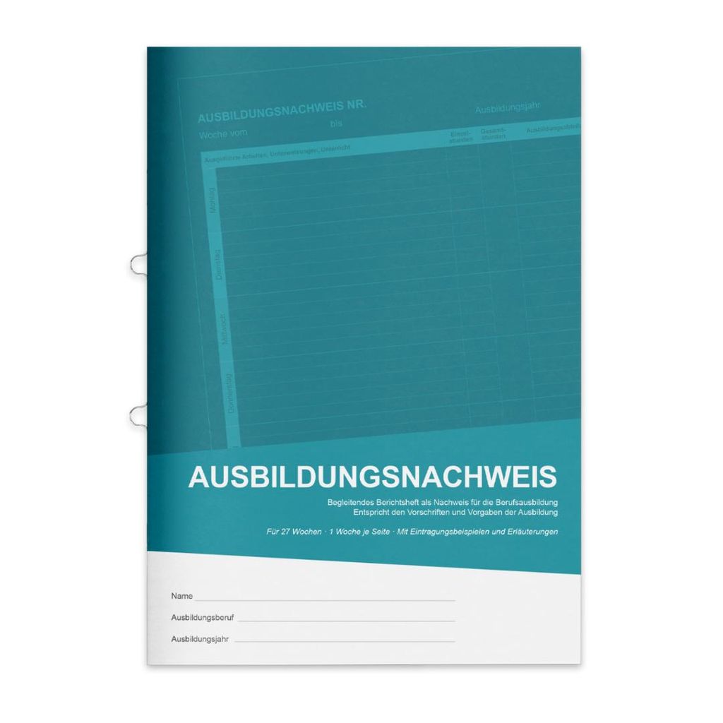 PuK Berichtsheft Ausbildung | Ausbildungsnachweisheft Produktbild 