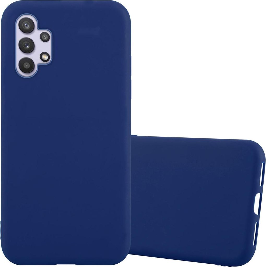 Cadorabo Hülle für Samsung Galaxy A32 5G Schutzhülle in Blau Handyhülle TPU Silikon Etui Case Cover