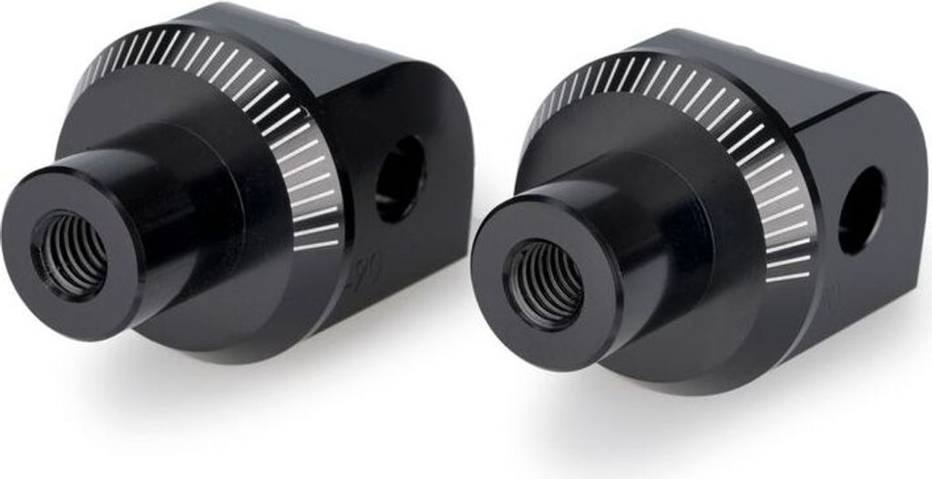 PUIG 22148N Vintage Fußrasten passend fuer HUSQVARNA SVARTPILEN 125 Schwarz