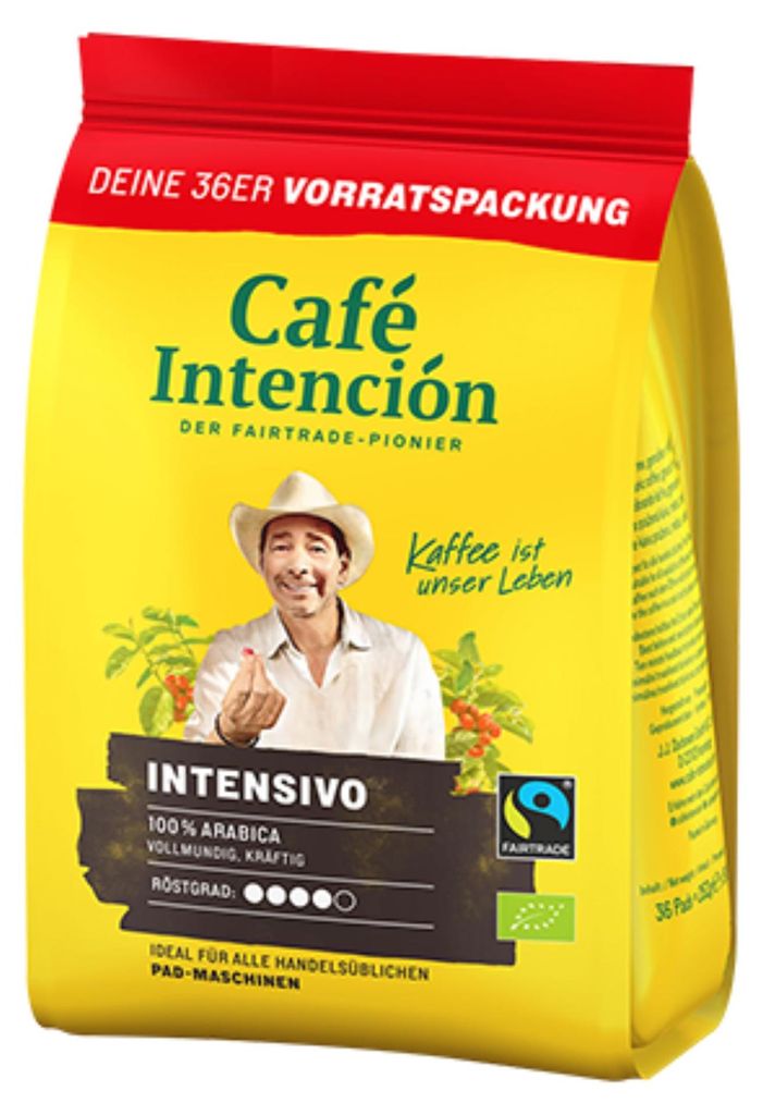 Café Intención Intensivo Kaffeepads Mega-Sparpaket, 6x36 Produktbild 