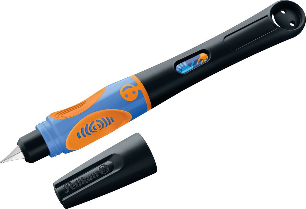 Pelikan griffix Füllhalter Neon Black für Linkshänder in Faltschachtel