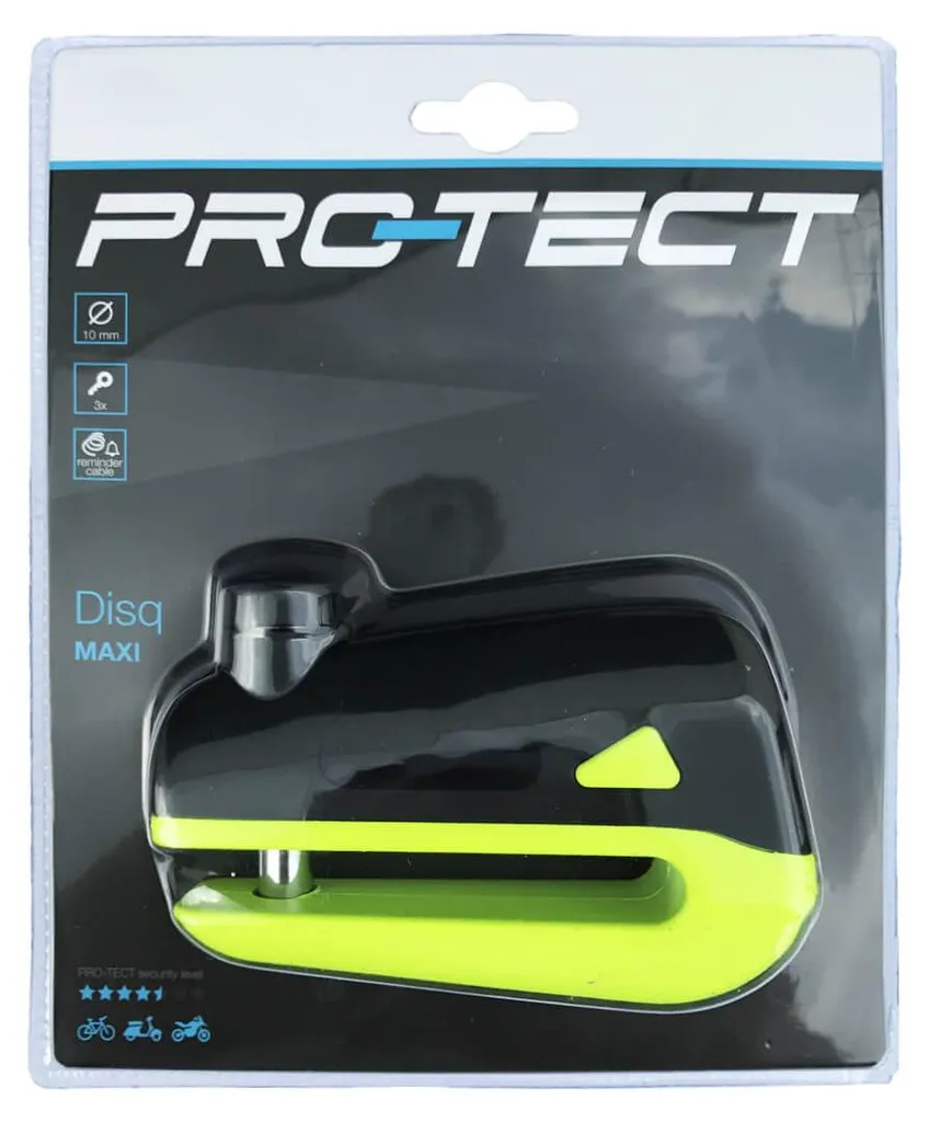 Antivol frein à disque Pro-reat 10mm avec câble rappel et sac de transport