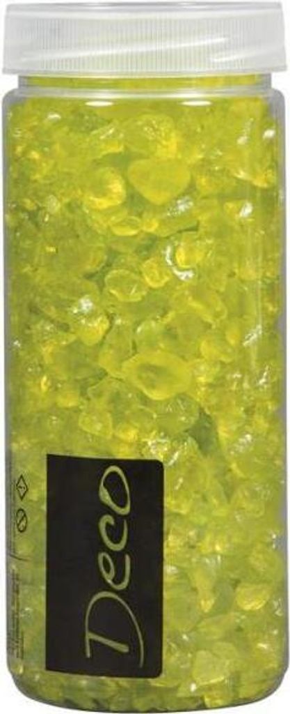 EUROSAND Glassteine (1L=9,90EUR) Streudeko 4-10 mm,apfelgrün,500 ml Dose