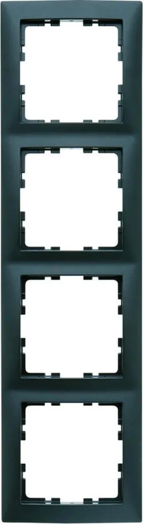 Cadre Berker S.1 Anthracite Mat 4 Unités Résistant aux Traces de Doigts