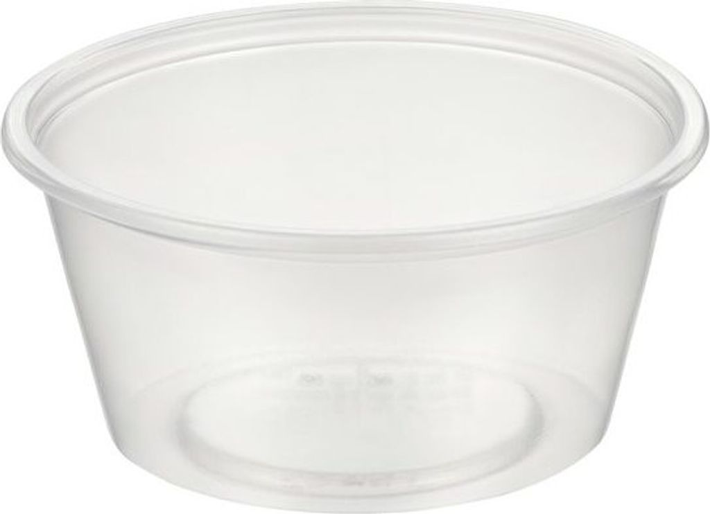 200x Dressingbecher Saucenbecher 100ml transparent aus PP Produktbild 