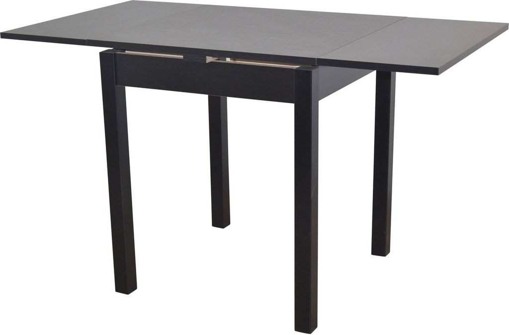 Auszugs-Esstisch Schwarz 67-127 cm