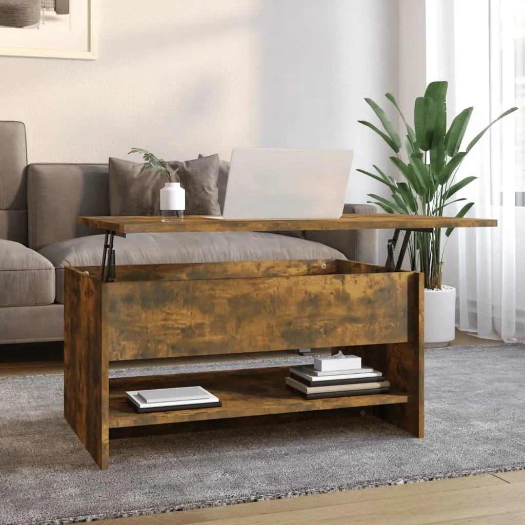 Tavolino Design Rovere Fumé 80x50 cm | Arredo Moderno The Living Store