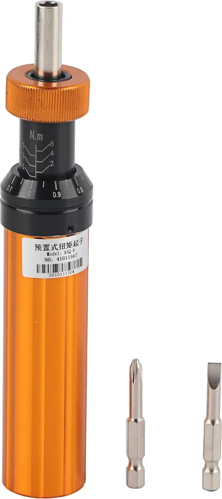 Outil d'entretien pratique : Tournevis à couple 1-6 Nm acier allié