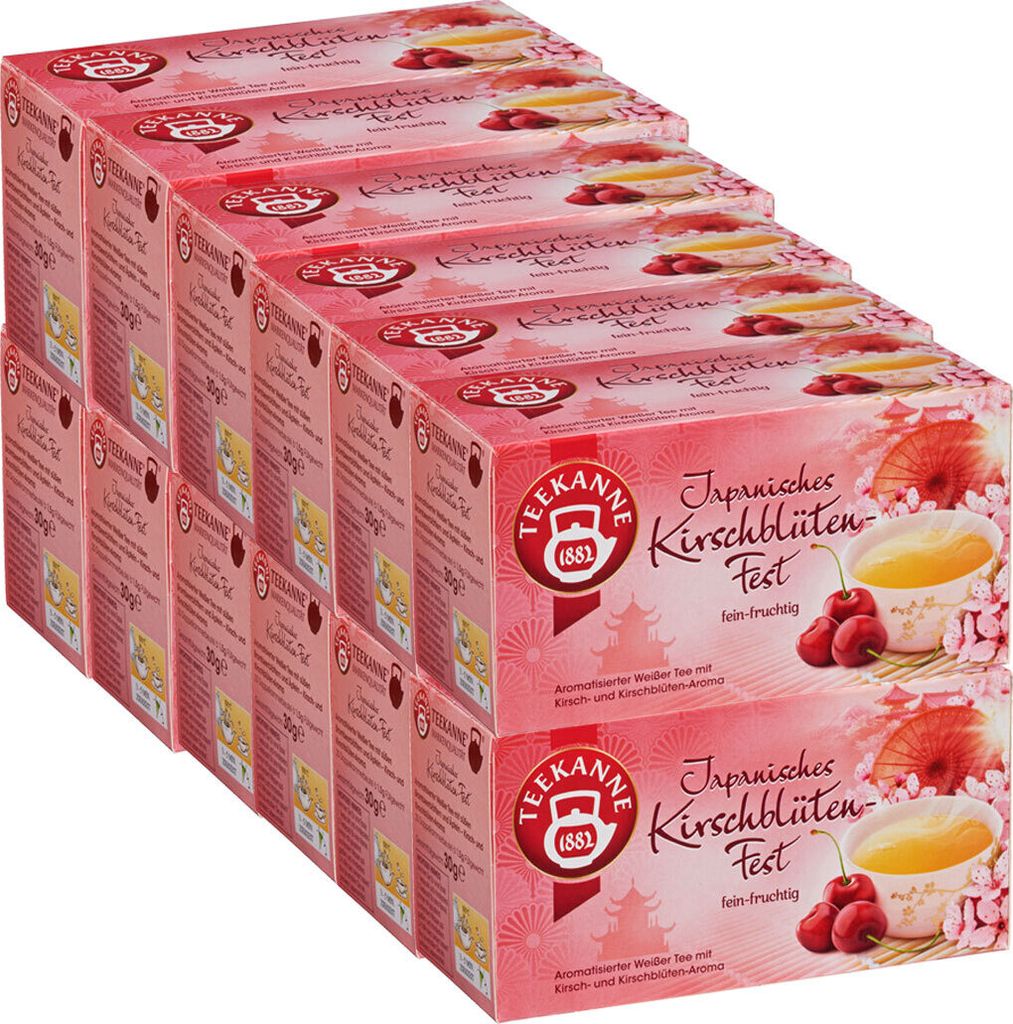 Teekanne Japanisches Kirschblütenfest Ländertee 30g 12er Produktbild 