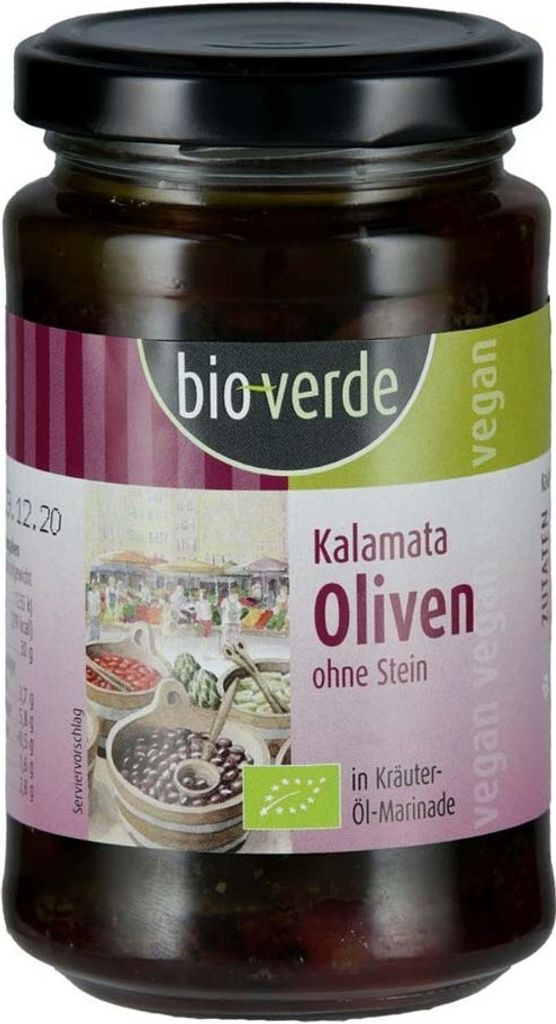 Olive Kalamata senza nocciolo in marinata alle erbe 200g Immagine del prodotto 