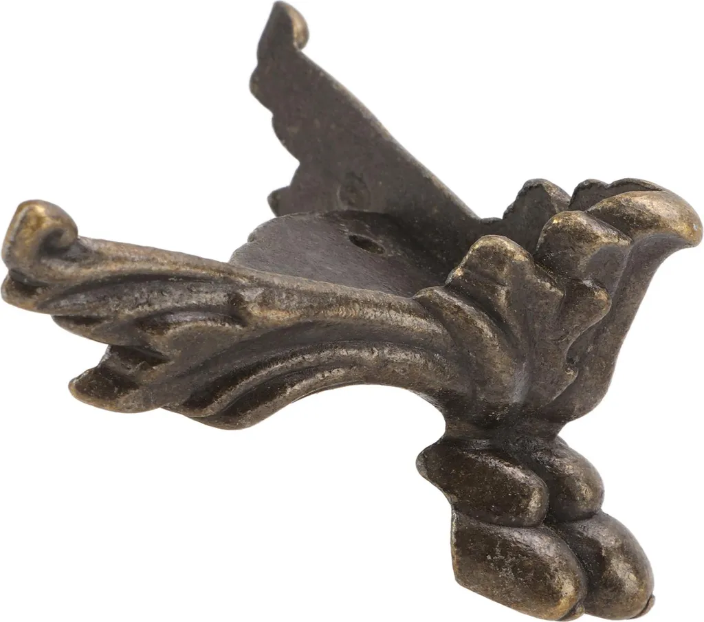 Piedini Vintage a Pipistrello in Legno per Mobili Chic - 4 Pezzi - 5