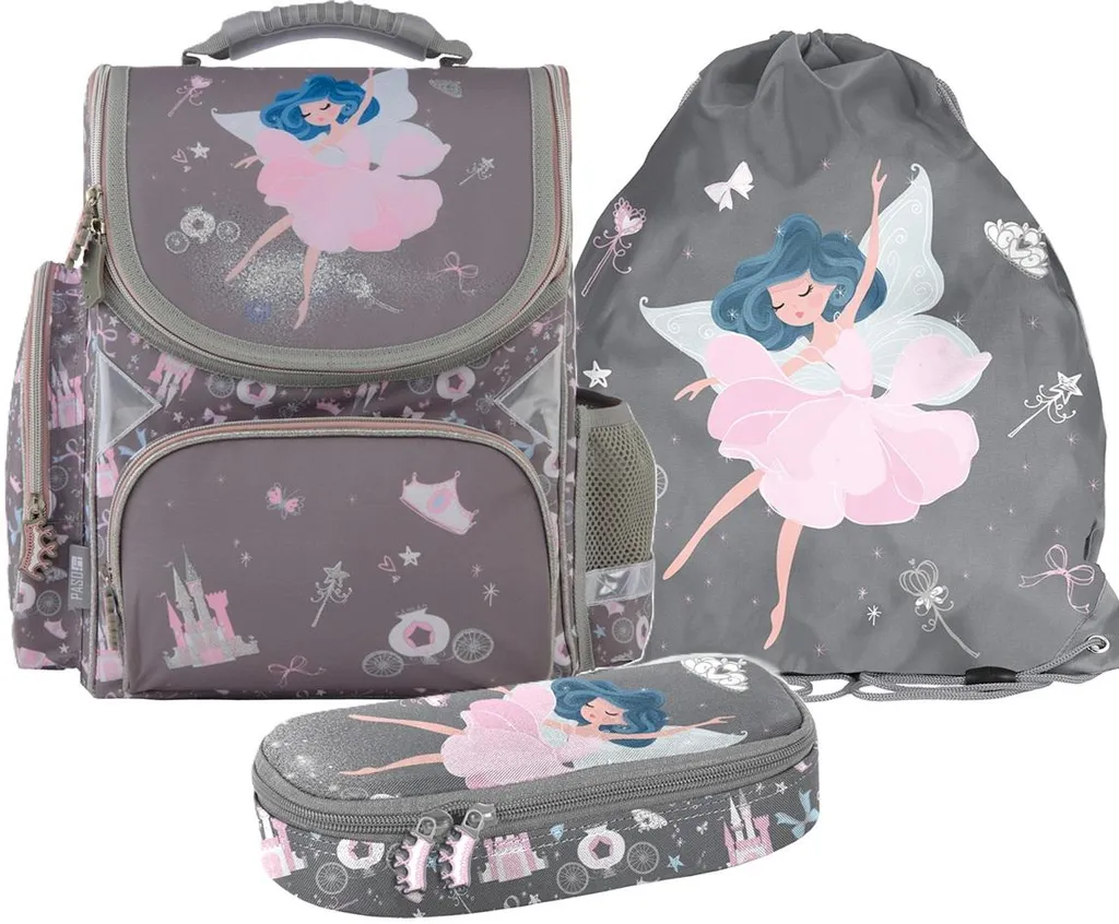 Ensemble Scolaire 3 Pièces avec Cartable Ballerina Danseuse Ergonomique