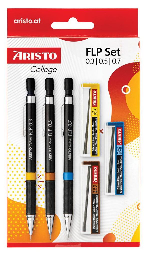 Vysokoškolská ceruzka FLP 3+3 sada, ceruzka, stopky Obrázok produktu 