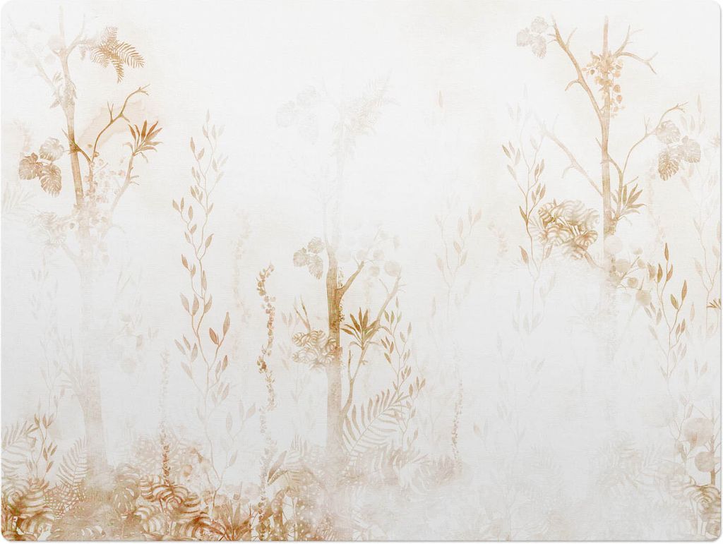 Subtile Flora – Bodenschutzmatte – Rutschfest – Schutzmatte für Büro – Vinylmatte – Stuhlunterlage – 120 x 90 cm