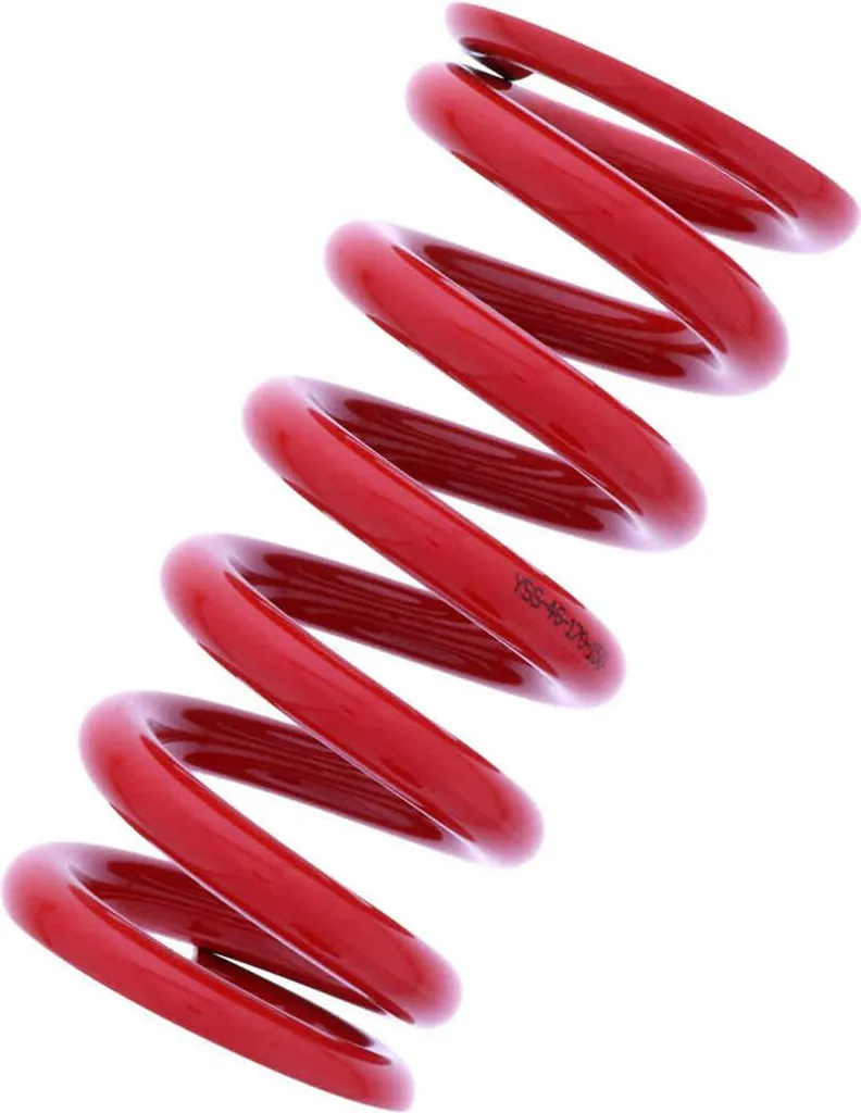 Ressort amortisseur YSS rouge 46-170-150 en acier haute densité pour moto sport