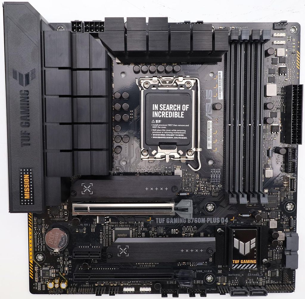 ASUS TUF GAMING B760M-PLUS D4 Intel B760 LGA 1700 micro ATX