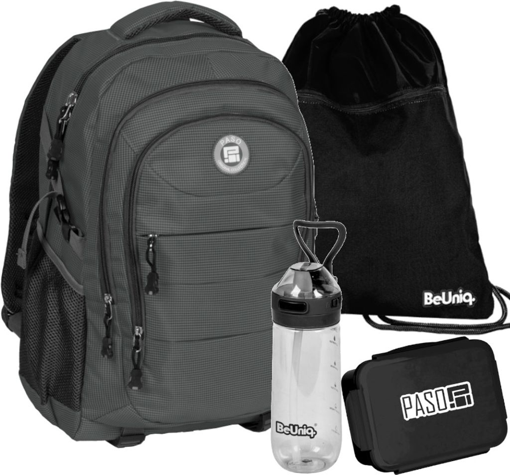 PASO GRAU jugend SCHULRUCKSACK - 4-TEILIGES SET Zdjęcie produktu 