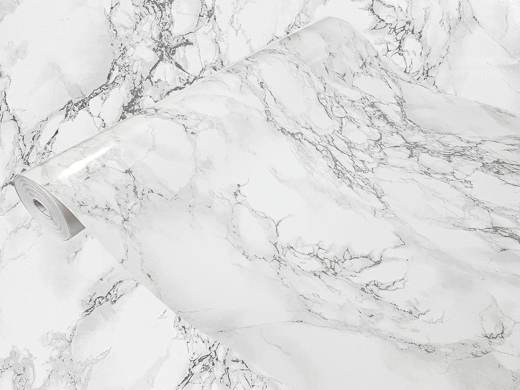 Klebefolie Möbel 67x25 cm - Marmi Grau - Selbstklebende Möbelfolie in Deko-Stil - Folie für Möbel ideal zum Renovieren von Schränken und Arbei...