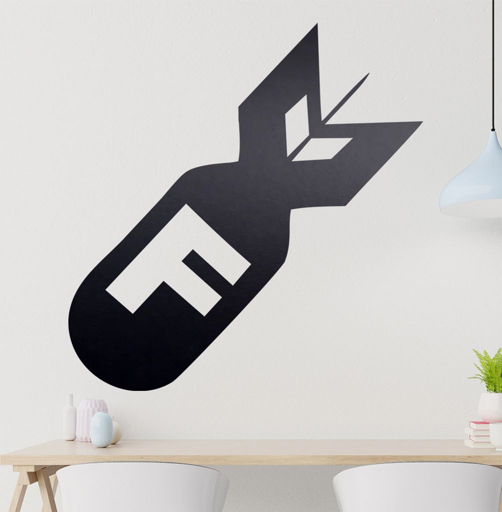 F-Bomb Wandtattoo in 6 Größen - Wandaufkleber Wall Sticker - Dekoration, Küche, Wohnzimmer, Schlafzimmer, Badezimmer