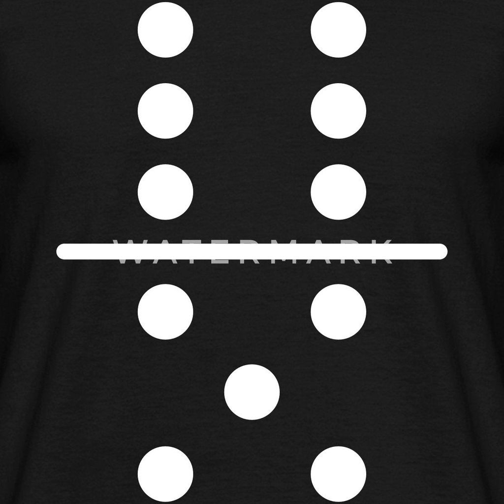 Spreadshirt Domino Stein Gruppenkostüm Fasching Männer T-Shirt, M, Schwarz