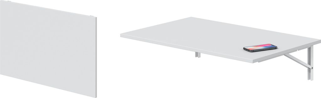 Klapptisch >Wandklapptisch< in Artik Weiß, Produktbild 
