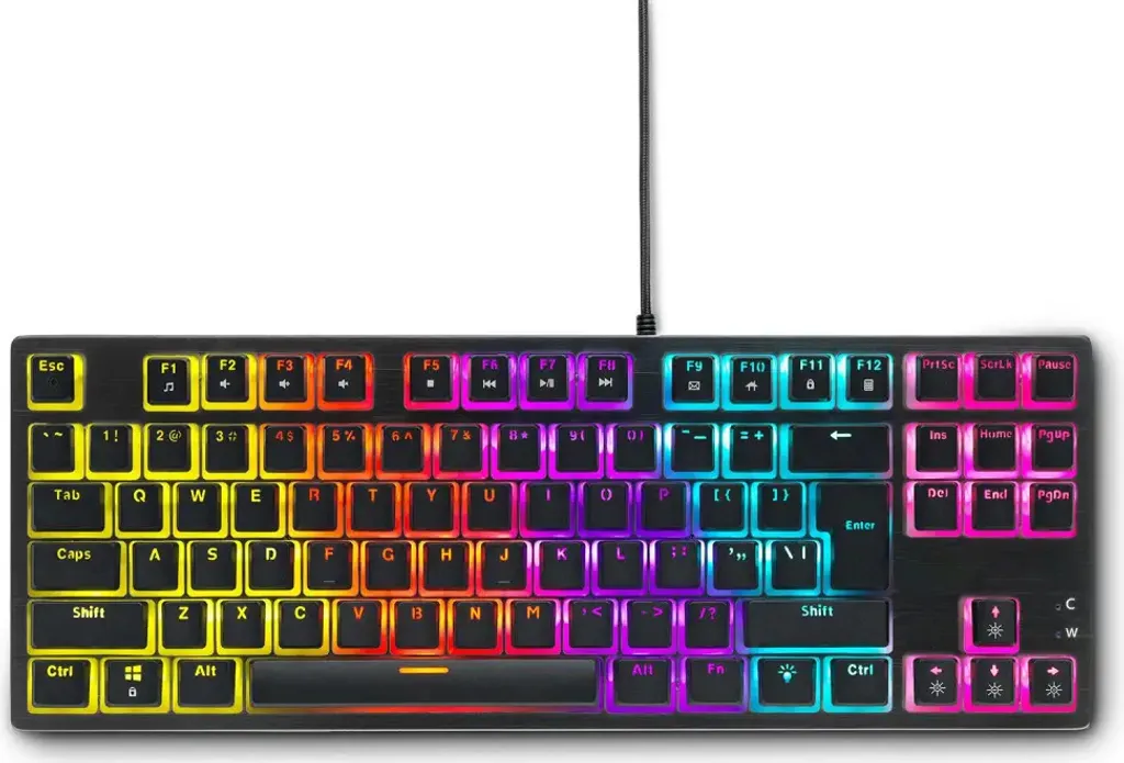 Clavier TKL Mécanique RGB Spartan Gear Lochos 2 avec Switches Noir