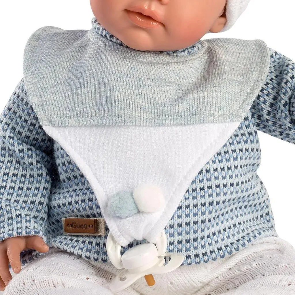 Poupée de Jeu Thiago Blanc Muñecas Guca - Cadeau Éducatif pour Enfant