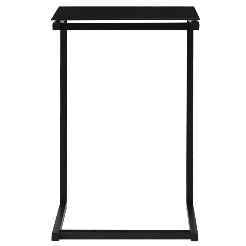 SYFAX™ Tavolino Nero 40x40x60 cm in Vetro Temperato