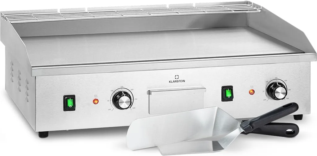 Grill Electrique Inox sans Fumée : Plancha de Table Nettoyage Facile LED