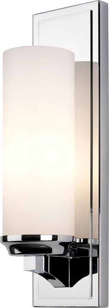 Applique en aluminium chrome poli Amalia IP44 dimensions 40x11 cm