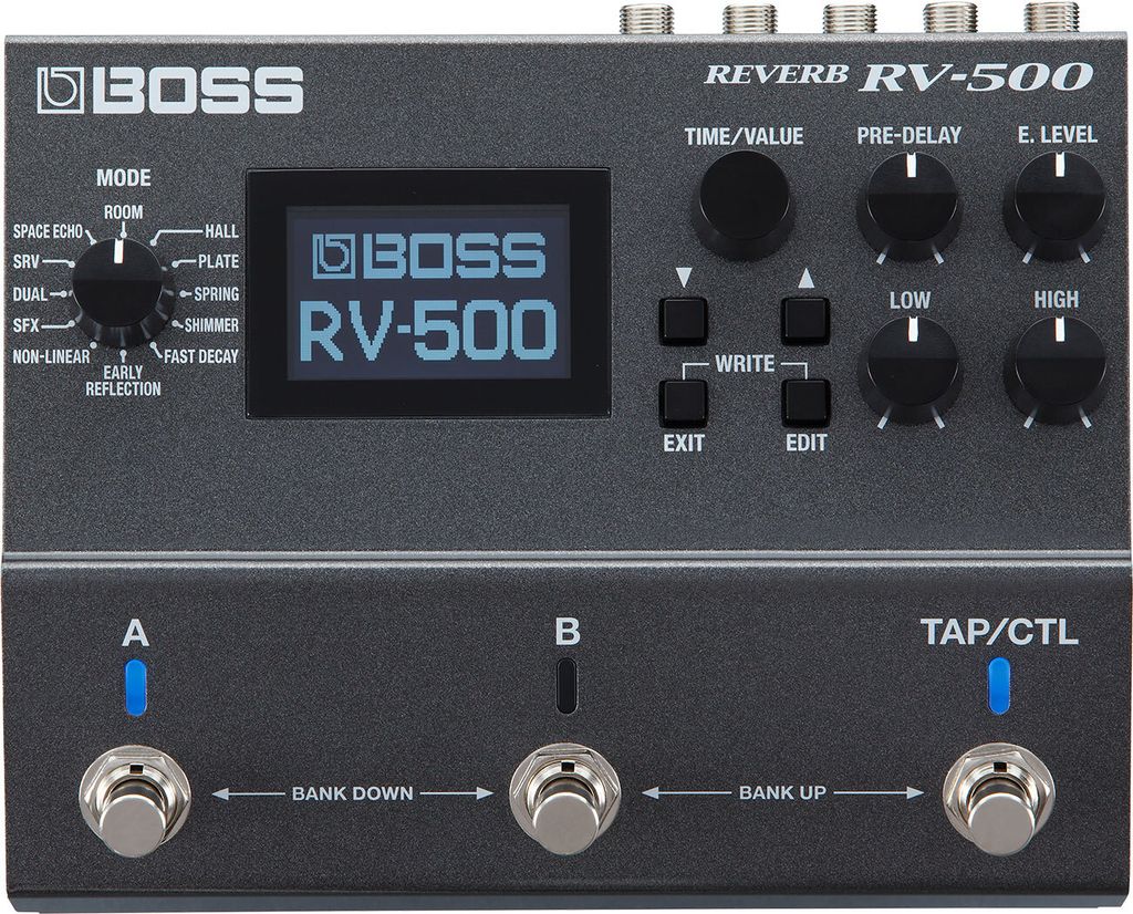 Boss RV-500 Reverb Pedal Hall Effektgerät