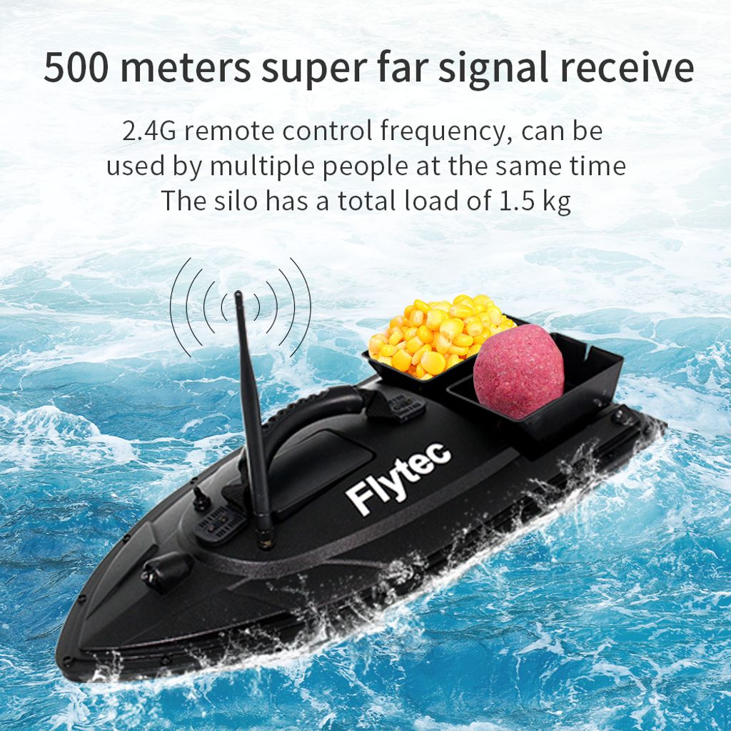 Angelköderboot RC Boot 500m Fernbedienung Futterboot 1,5kg Produktbild 12