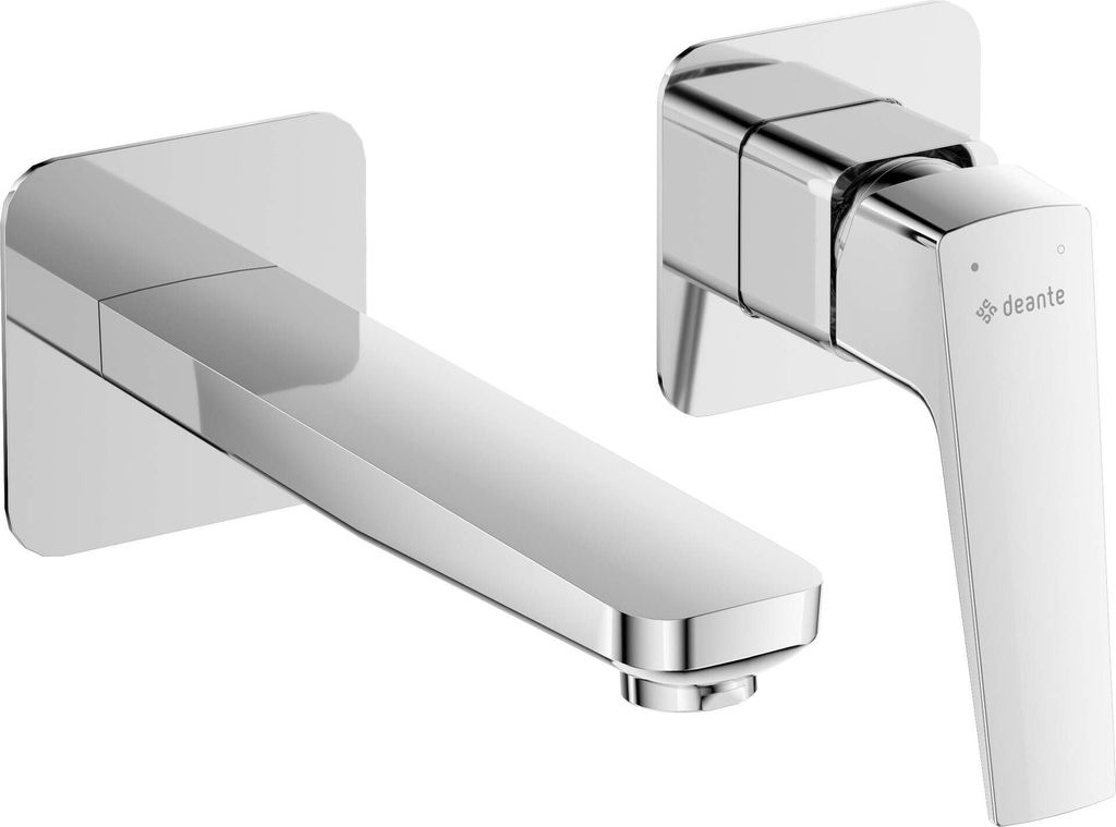 Wall-mounted washbasin faucet