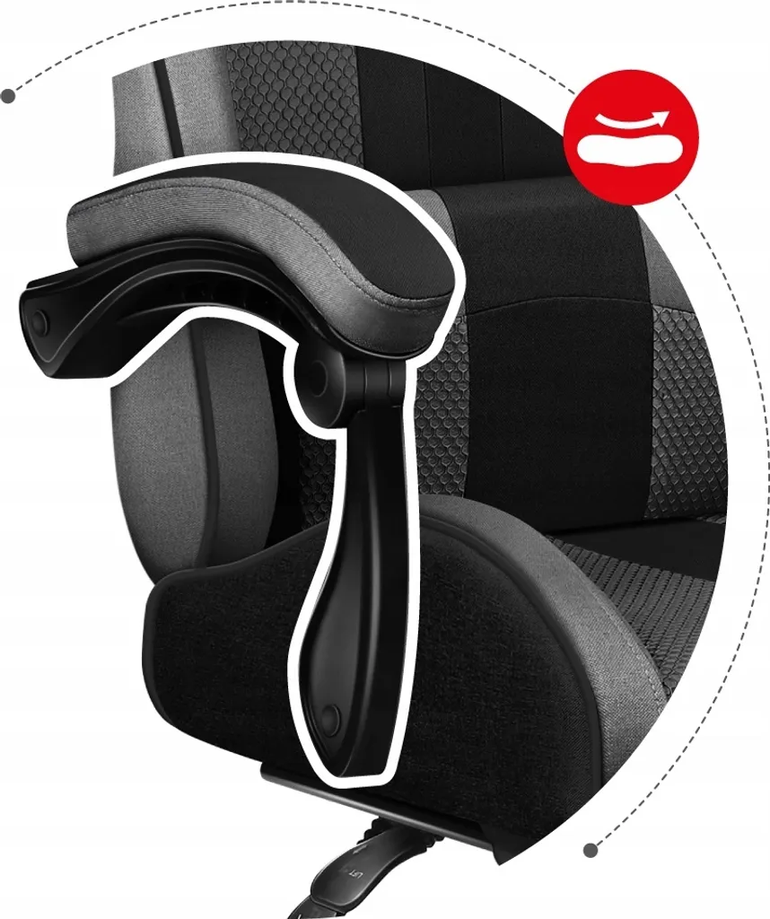 Siège Gaming Confortable Huzaro Force 4.7 Gris pour Longues Sessions - 29