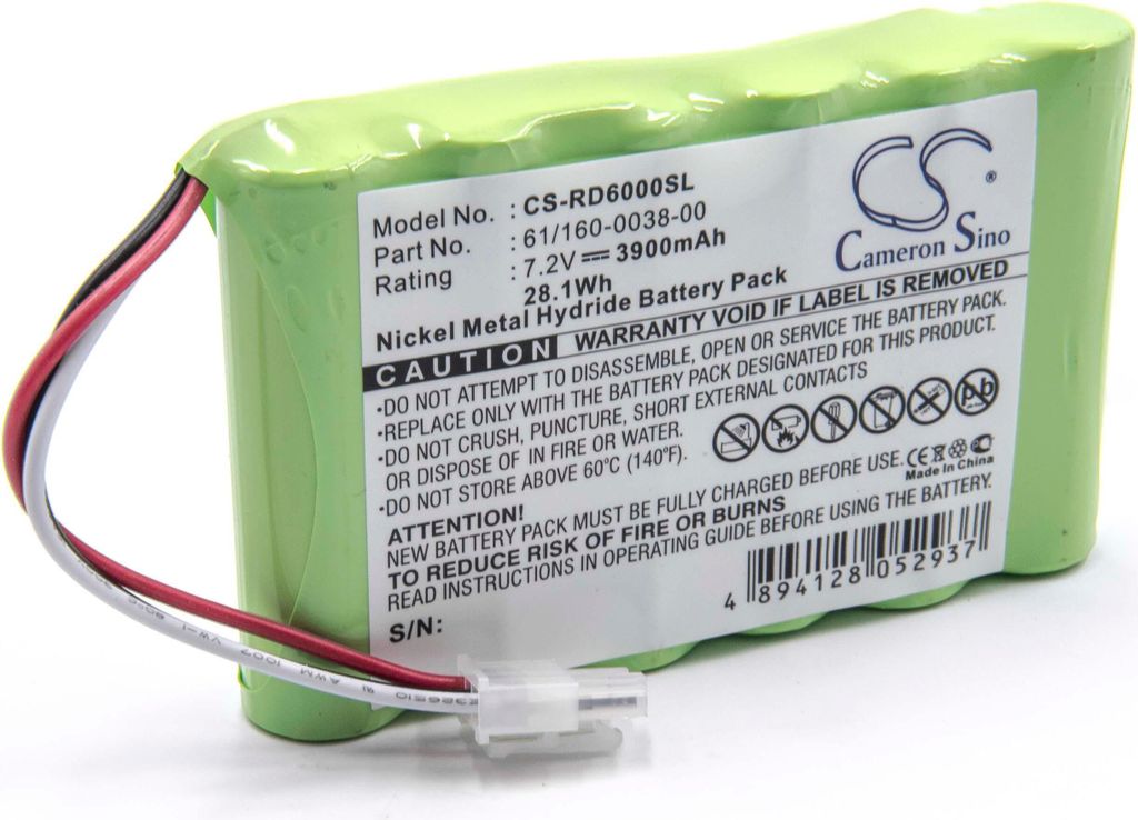 vhbw Akku kompatibel mit Riser Bond RD6000 Cable Test Analyser, 6000TDR Multi Function, 6000DSL, 6000 Messgerät (3900 mAh, 7,2 V, NiMH)