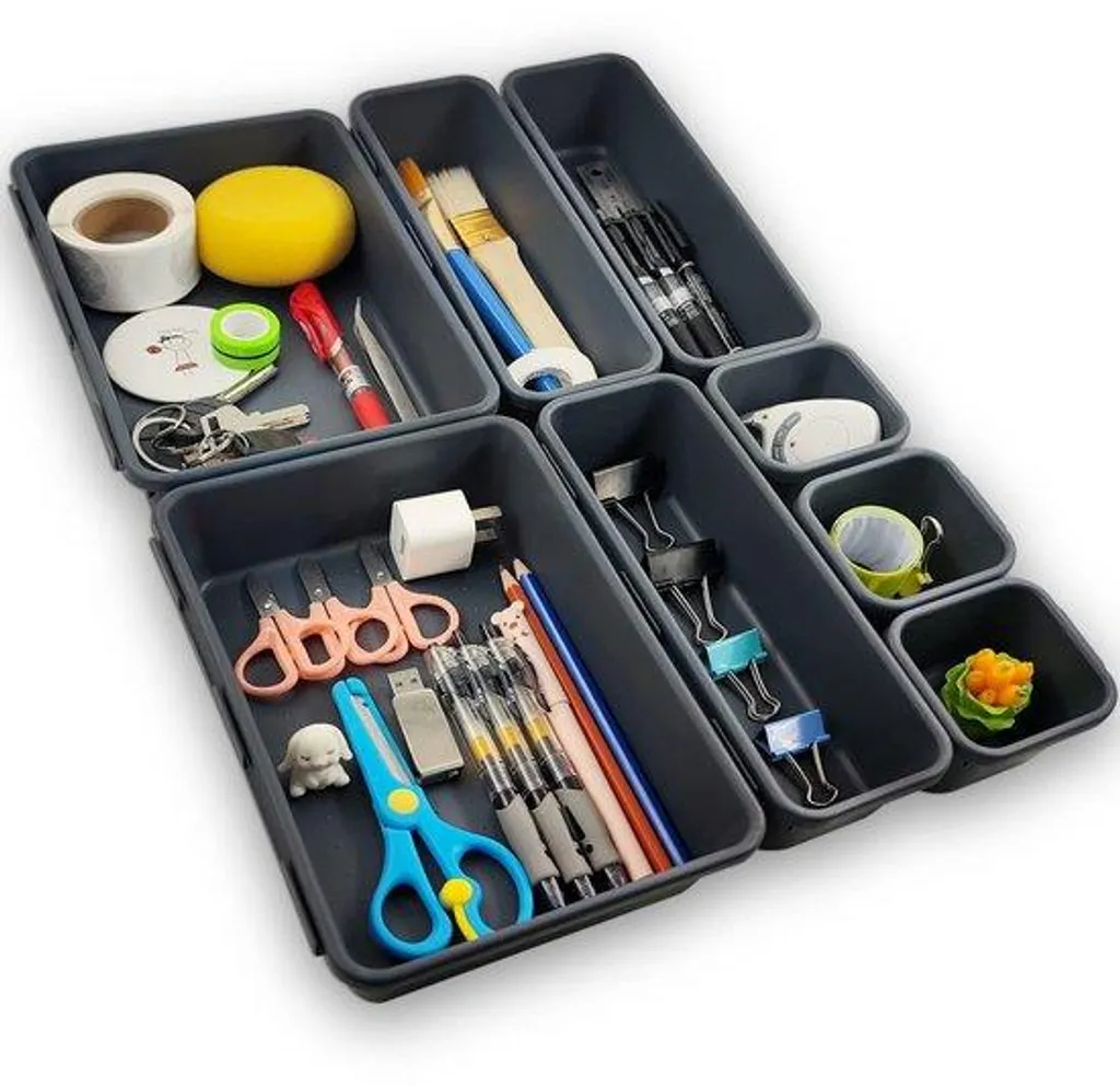Support de câbles flexible 8 pièces avec fixation forte pour tout bureau