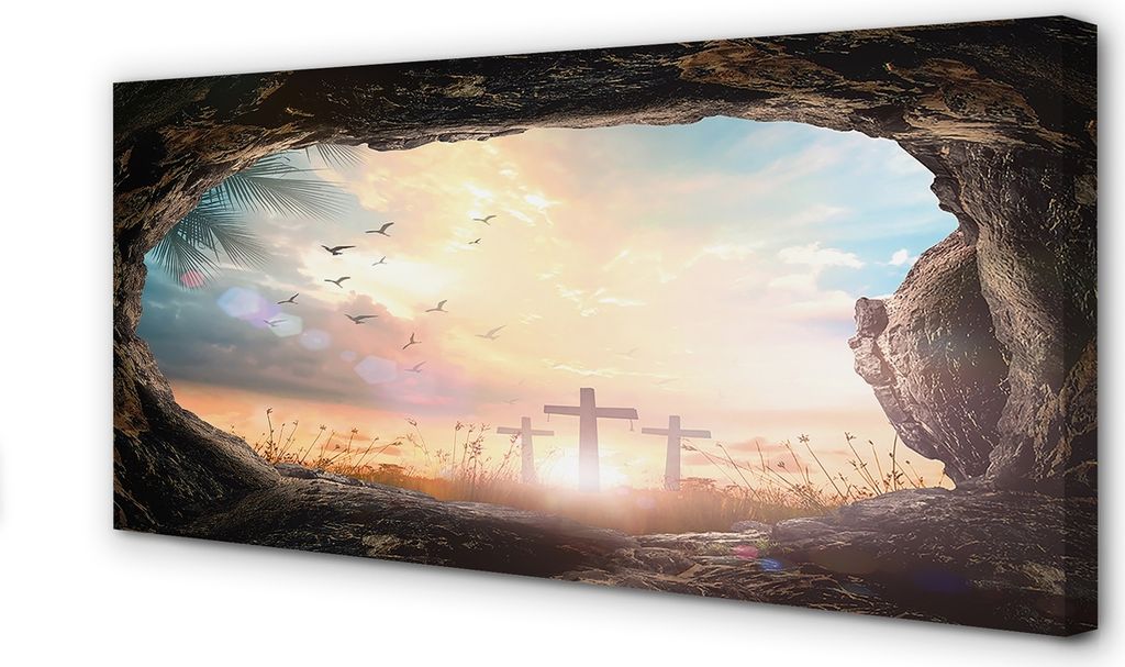 Leinwandbild 140x70 Wandkunst Cave kreuzt die Vögel