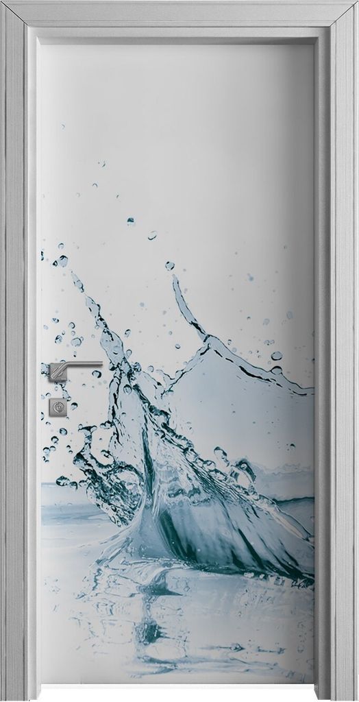 Tür Selbstklebende 90x210 cm Türfolie Türtapete Klebefolie - Splash Früchte Spritz