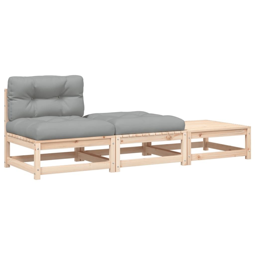 vidaXL Canapé de jardin sans accoudoirs avec coussins et Image du produit 