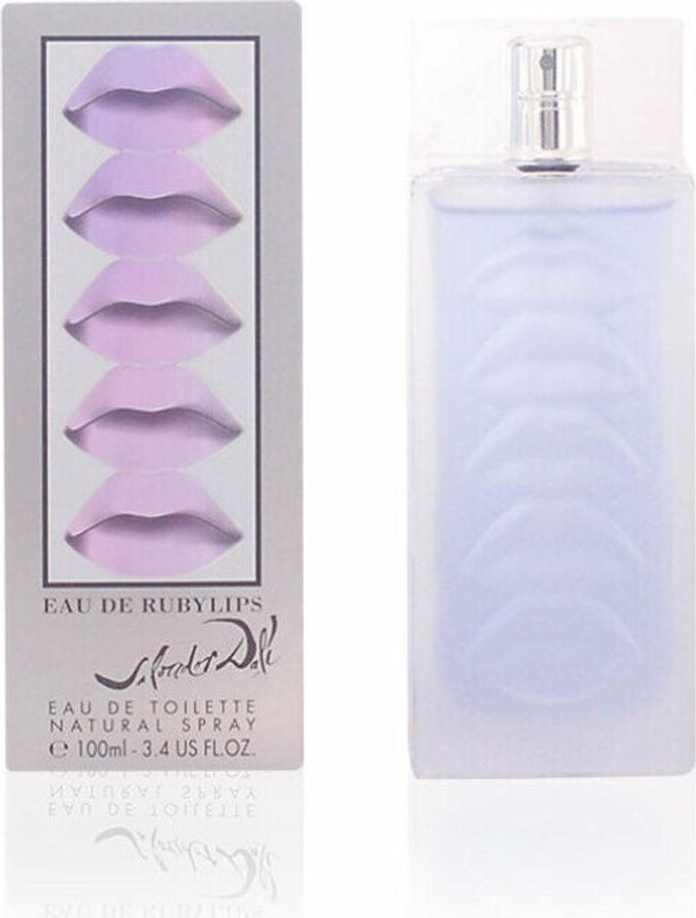 A perfume bottle and its packaging are displayed side-by-side against a white background.