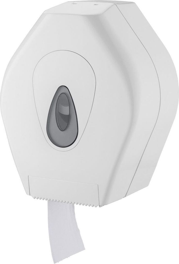 PlastiQline Großrollenspender MIDI - Toilettenpapierspender - Farbfenster grau
