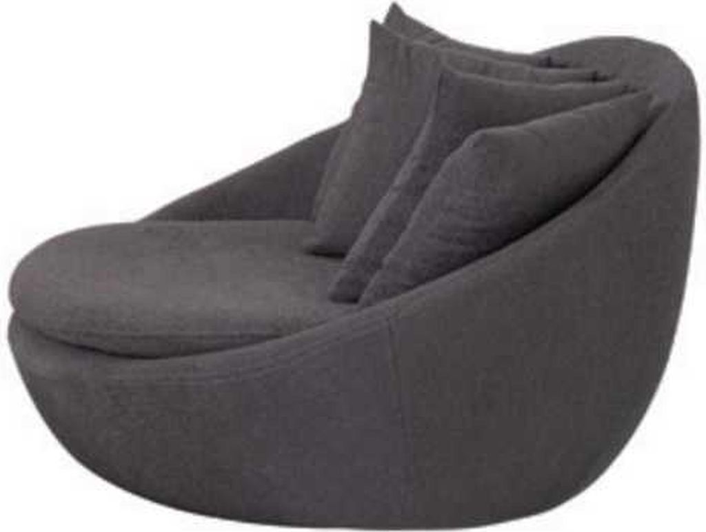 Sessel Polster Sitzer Modern Design Grau Lounge Luxus Wohnzimmer Club