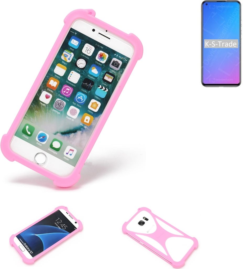 K-S-Trade Handy Hülle kompatibel mit Doogee N30 Schutz Hülle Bumper Silikon Schutz Hülle Cover Case Silikoncase Silikonbumper TPU Softcase