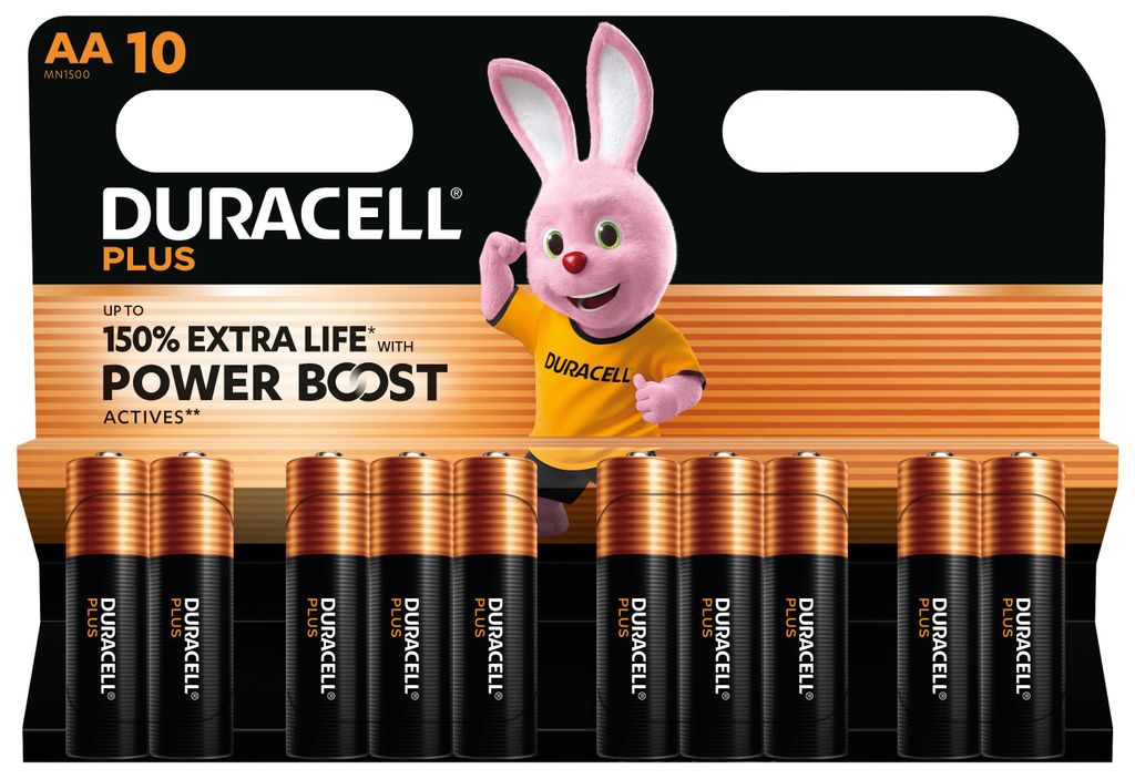 Duracell Plus Alkaline Mignon AA LR06, 1,5 V (verpakking Productafbeelding 