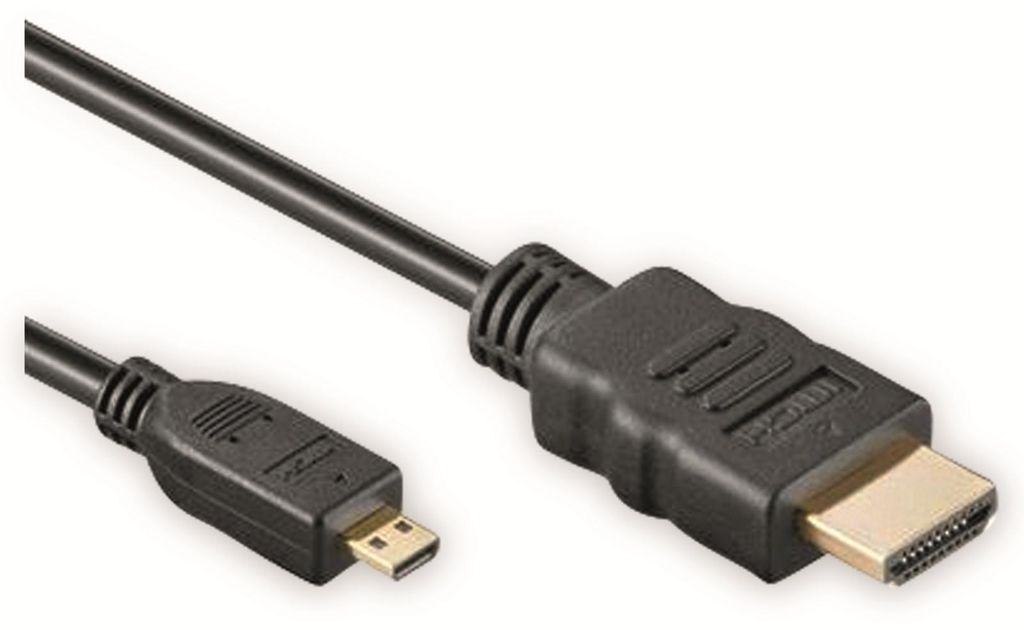 Purelink High Speed Micro HDMI-Kabel m. Ethernet Kanal, schwarz, versch. Längen Länge: 0,5 m