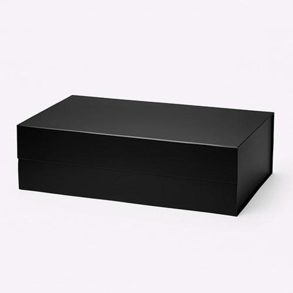 Magnetische Geschenkbox, groß, schwarz, 700 x 500 x 200 mm, XXXL, dekorativ für Geschenke