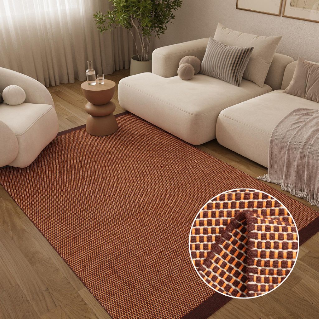 Tapiso HAND MADE Teppich LONI flach, pflegeleicht, Wolle & Baumwolle, modern 140 x 200 cm